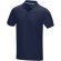 Polo orgánico GOTS de manga corta para hombre Graphite Azul marino