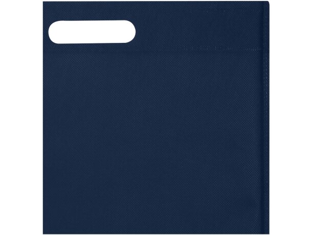 Bolsa tote EcoSeal de poliéster reciclado con certificado GRS Azul marino detalle 12