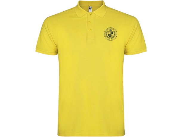 Polo de manga corta infantil Star Roly en punto piqué Amarillo detalle 7