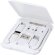Cable de carga modular reciclado con soporte para móvil Savvy Blanco