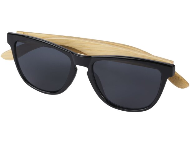 Gafas de sol bambú y plástico reciclado Ocean Bound Sun Ray Natural detalle 3