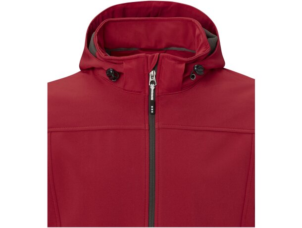 Chaqueta softshell de hombre Langley impermeable transpirable Rojo detalle 6