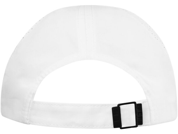 Gorra cool fit grs reciclada de 6 paneles estilo sandwich Blanco detalle 3