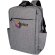 Mochila portátil 15 pulgadas Libra poliéster reciclado GRS Gris mezcla detalle 6