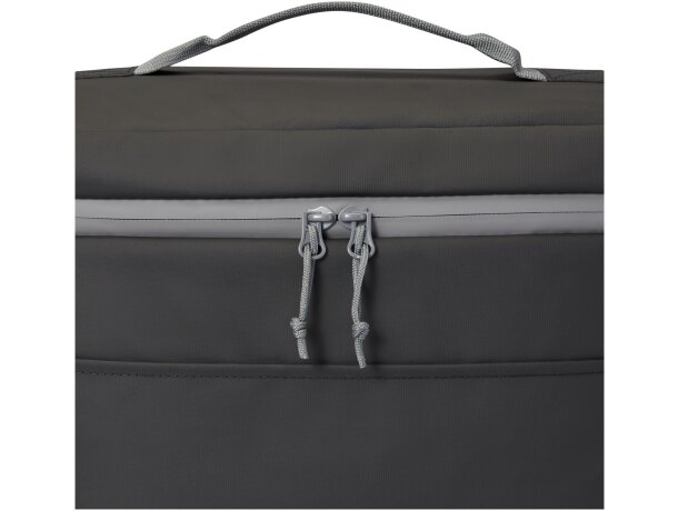 Bolsa isotérmica Aqua 22L poliéster reciclado certificado GRS Negro intenso detalle 7