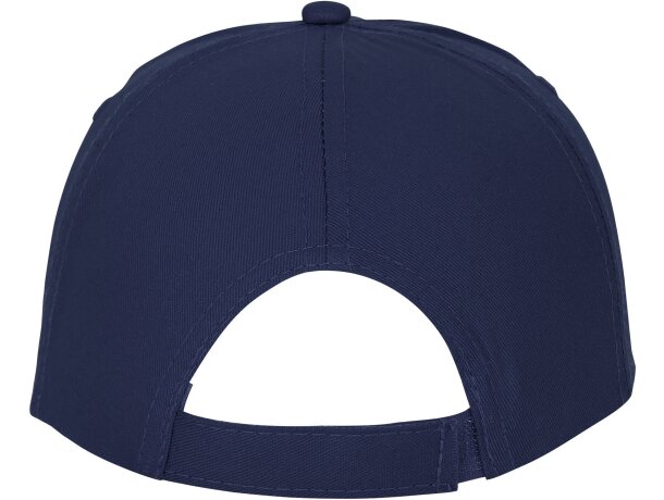 Gorra promocional de 5 paneles con impresión personalizada Azul marino detalle 46