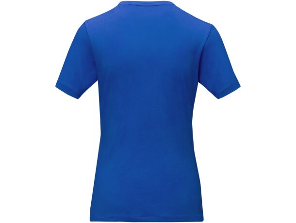 Camisetade manga corta orgánica para mujer Balfour Azul detalle 20