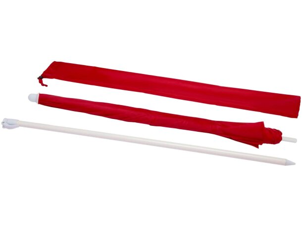 Sombrilla playa Zenith poliéster estructura hierro 162 cm Rojo detalle 9