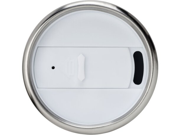 Vaso térmico Elwood con aislamiento de acero reciclado 410 ml Blanco detalle 2