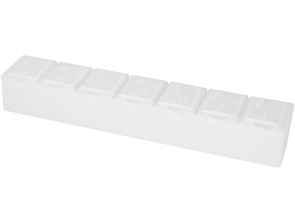 Organizador multivitamínico semanal Dose con 7 compartimentos Rojo detalle 9