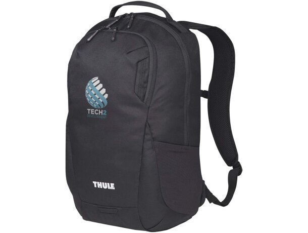 Mochila portátil 16 pulgadas material reciclado Thule Lumion Negro intenso detalle 1