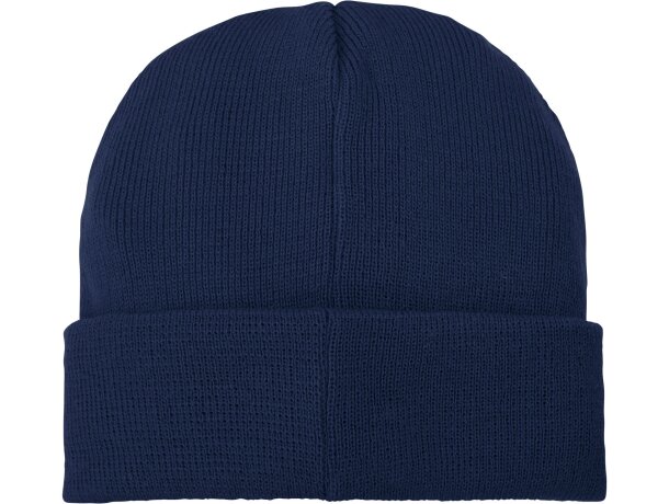 Gorro de lana con parche Boreas Azul marino detalle 37