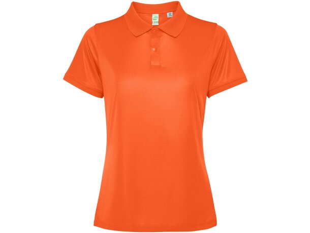 Polo manga corta mujer Tormo Roly poliéster reciclado entallado Negro intenso detalle 32