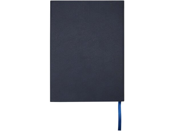 Libreta tapa dura A5 cuero regenerado Alejandra Azul océano detalle 10
