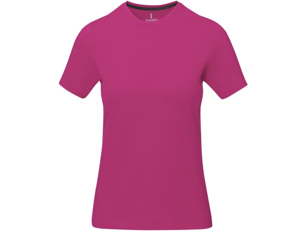 Camiseta manga corta de mujer Nanaimo de alta calidad Magenta detalle 8