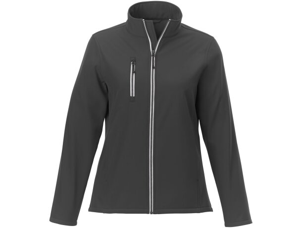 Chaqueta softshell Orion con microforro para mujer Gris tormenta detalle 26
