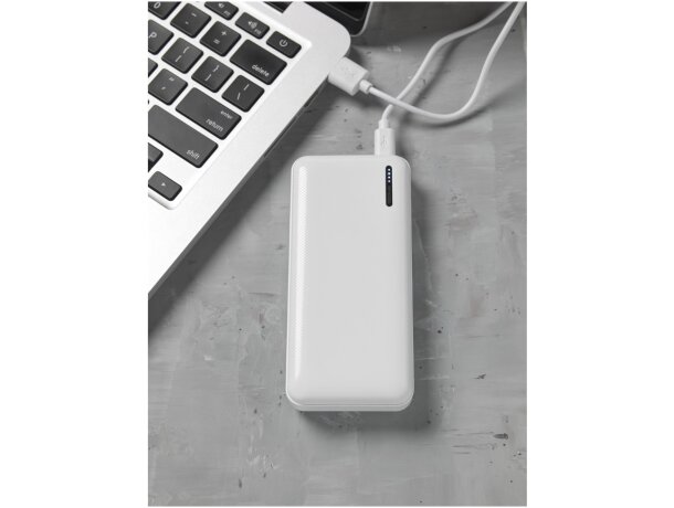 Batería externa de 10 000 mAh de alta densidad Compress Blanco detalle 5