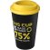 Vaso de plástico con tapa de rosca polipropileno reciclado 350ml Negro intenso/amarillo detalle 5