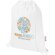 Bolsa con cuerdas Peru Blend de algodón reciclado GRS 5L Blanco detalle 10