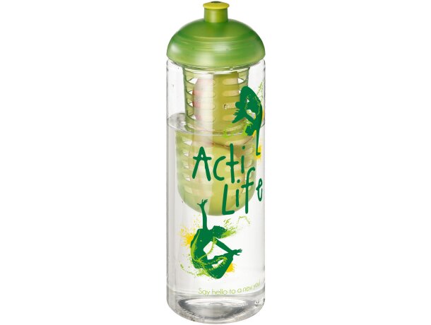 H2O Active® Vibe Bidón deportivo e infusor con tapa Dome de 850 ml Transparente/lima detalle 2