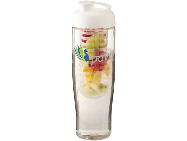 H2O Active® Tempo Bidón deportivo e infusor con Tapa Flip de 700 ml Transparente/blanco detalle 4