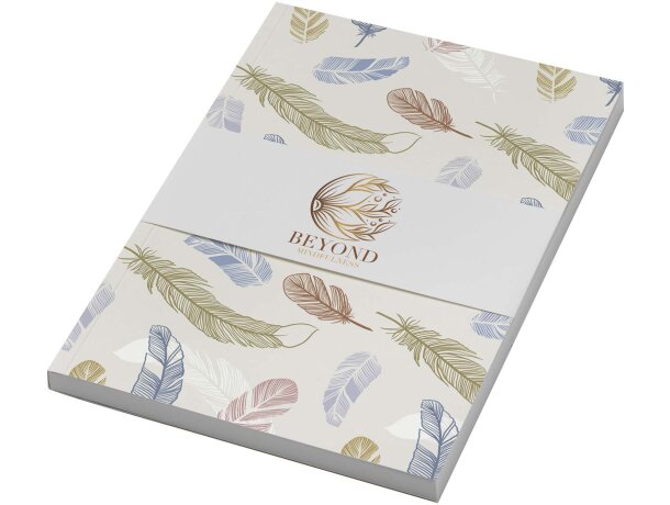 Cuaderno Novella Austen A5 tapa blanda 100 hojas papel FSC Blanco marfil detalle 2