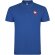 Polo de manga corta infantil Star Roly en punto piqué Azul real detalle 10