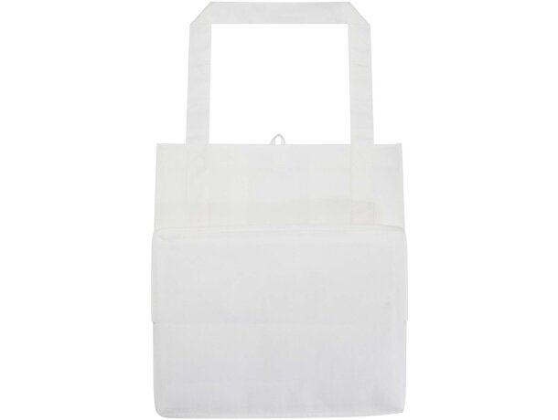 Bolsa tote non woven RPET Liberty con certificado GRS Blanco detalle 7