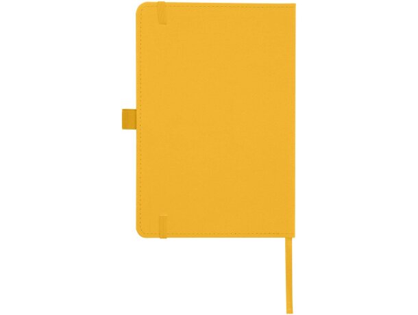 Libreta tapa dura plástico oceánico reciclado Thalaasa FSC Amarillo detalle 33