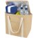 Bolsa tote de yute Juta con aislamiento térmico 19 litros Natural/blanco detalle 4