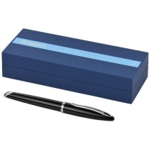 Pluma lacada con punta de oro macizo personalizada negro intenso Pluma lacada con punta de oro macizo personalizada negro intenso
