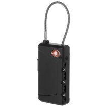 Etiqueta para equipaje con candado personalizada negro intenso Etiqueta para equipaje con candado personalizada negro intenso