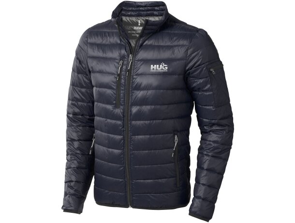 Chaqueta ligera plumón natural hombre Scotia Azul marino detalle 16
