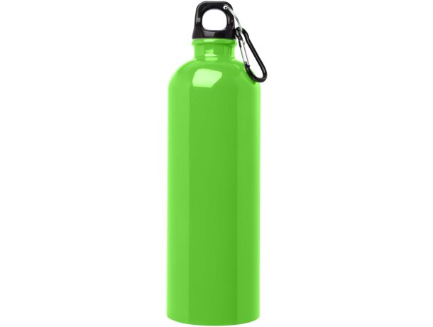 Bidón Oregon de acero inoxidable reciclado con mosquetón Verde manzana detalle 17