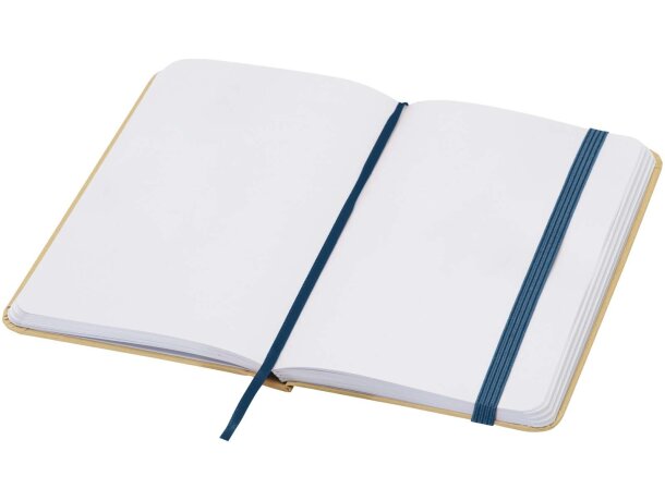 Libreta tapa dura A6 Reed con papel certificado FSC Azul océano detalle 14