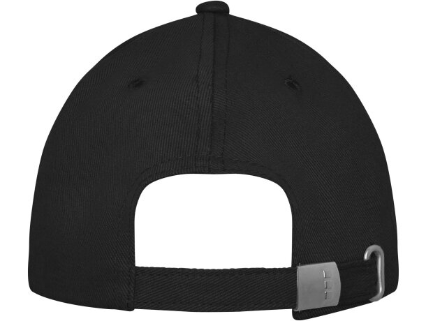 Gorra con visera precurvada y 6 paneles. Ideal para publicidad. Negro intenso detalle 31