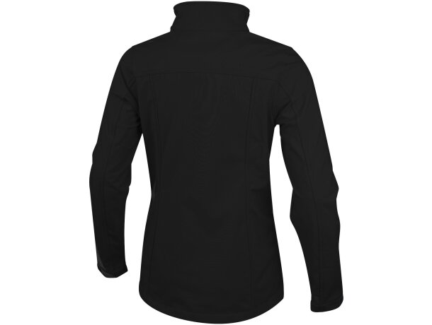 Chaqueta softshell de mujer Maxson impermeable transpirable Negro intenso detalle 31