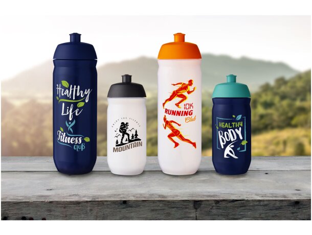 Bidón deportivo HydroFlex 500 ml flexible con tapa abatible Blanco detalle 8