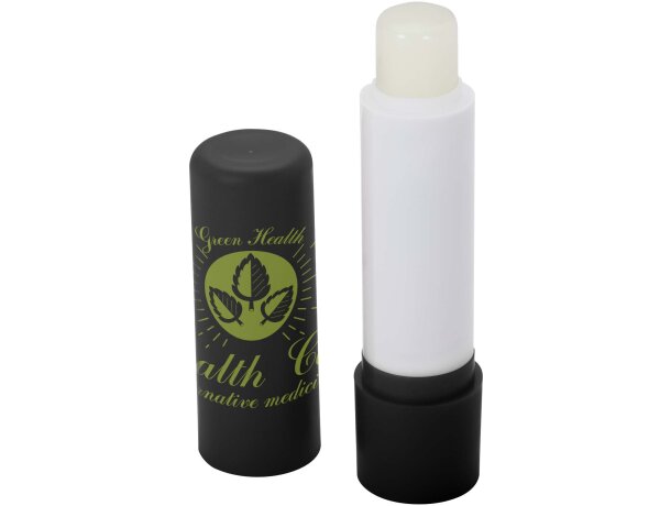 Bálsamo labial Eden vainilla en plástico reciclado con UV Negro intenso detalle 4