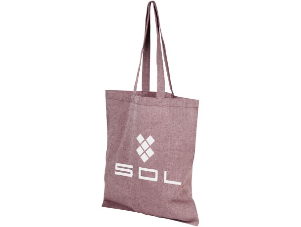 Bolsa Tote de algodón reciclado de 150 g/m² Pheebs con logo