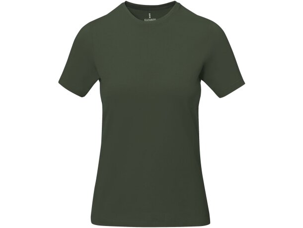 Camiseta manga corta de mujer Nanaimo de alta calidad Verdemilitar detalle 57