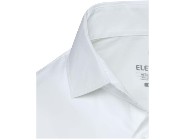 Camisa Carnelian popelina algodón BCI elástico hombre Blanco detalle 6