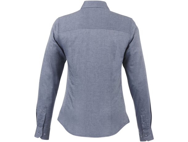 Camisa Oxford manga larga mujer Vaillant algodón 142 g/m² Azul marino oxford detalle 29