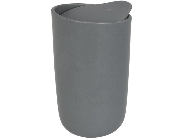 Vaso de cerámica de doble pared de 410 ml Mysa Gris detalle 17