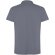 Polo manga corta unisex Cobain Roly acabado vintage Gris oscuro detalle 30