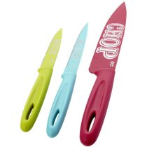 Set de cuchillos de cocina 3 piezas personalizado multicolor