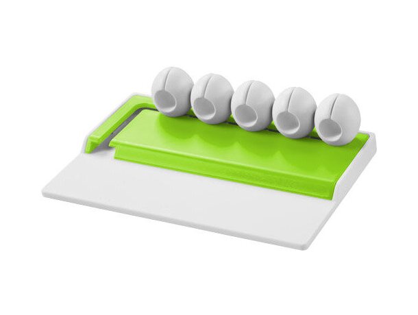 Organizador para cables personalizado blanco Organizador para cables personalizado blanco