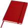 Cuaderno con cierre de banda elástica rojo