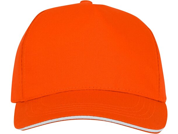 Gorra de 5 paneles con ribete. Personalizadas para tu estilo único Naranja detalle 10