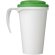 Brite-Americano® Grande taza 350 ml mug con tapa antigoteo Blanco/verde detalle 16